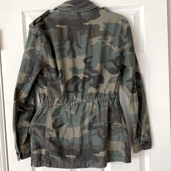 Free People Not Your Brother's Green Camo Print Surplus Jacket - Picture 5 of 5